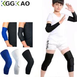 Almofadas de Compressão Favo de Mel para Crianças, Joelho e Cotovelo para Jovens, Guardas Esportivos, Basquete, Futebol, Ciclismo, 1pc - Image 1