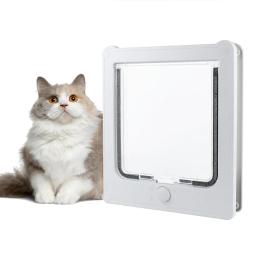 Gato do animal de estimação portas de tela de segurança duplo design magnético silencioso livre entrada saída portão suprimentos para animais estimação venda quente - Image 1