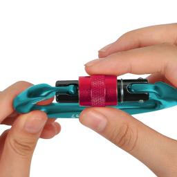 Mosquetão resistente para rede, fivela de escalada em forma de D, leve clipe de bloqueio, ferramentas de equipamentos ao ar livre, 25KN - Image 4