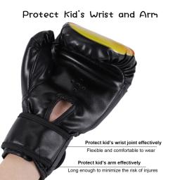 Luvas de boxe ajustáveis confortáveis para homens, soco, sparring, luvas de luta, protetor de mão preto, adulto, 1 par - Image 4