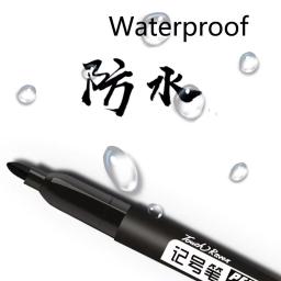10 pçs caneta marcador permanente mangá desenho marcadores preto azul vermelho à prova dwaterproof água tinta esboço canetas papelaria arte material escolar - Image 3