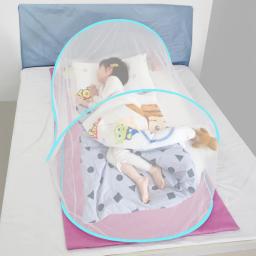 Único dormitório Camping Mosquito Net, instalação gratuita, dobrável e portátil com malha criptografada, mosquiteiro ajustável - Image 1