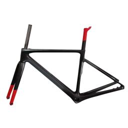 QUENTE! Novo quadro de bicicleta de estrada de carbono v4rs t1100 clássico revestimento vermelho e preto quadro de carbono de alta qualidade + garfo + fone de ouvido + selim + braçadeira - Image 5