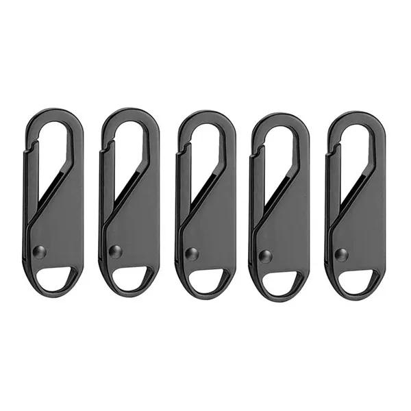 Kit de Reparação Universal de Cabeçotes de Zíper Metálico - 10 Peças para DIY, Artesanato e Costura