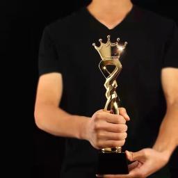 Cristal de ouro coroa troféu vendas campeão comapny eventos prêmios festa presentes lembrança livre personalizado gravura logotipo peronalidade - Image 6