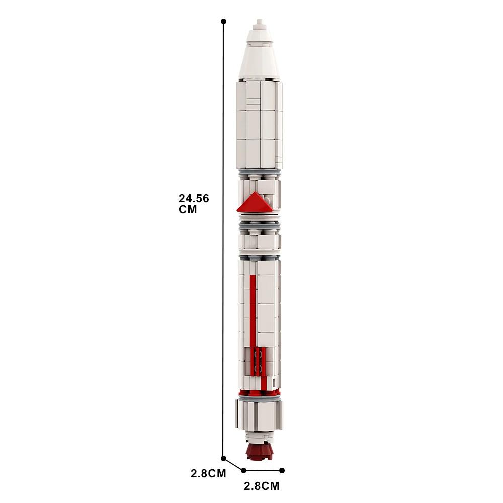 Blocos de construção de foguetes para crianças e adultos, modelo nave espacial, conjuntos de tijolos DIY, presente educacional para crianças, escala Moc 1:110 - Image 1