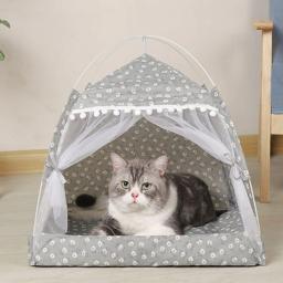 Cama Tenda Aconchegante para Animais de Estimação, Camas Calmantes Confortáveis para Cães e Gatos Pequenos, Casa para Chihuahua, Rede, Acessórios para Animais - Image 3