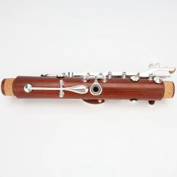 ANMUTIG-Clarinete Bb profissional de madeira vermelha com 17 teclas, prata em jacarandá H32 - Image 4