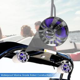 para alto-falantes marinhos - torre de wakeboard com classificação IP44 à prova d'água de 5,25 polegadas e sistema de som estéreo de áudio externo resistente às intempéries - Image 4