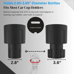 Suporte multifuncional do copo da água do carro, limitador ajustável universal, cremalheira estável da bebida, acessórios interiores - Image 3