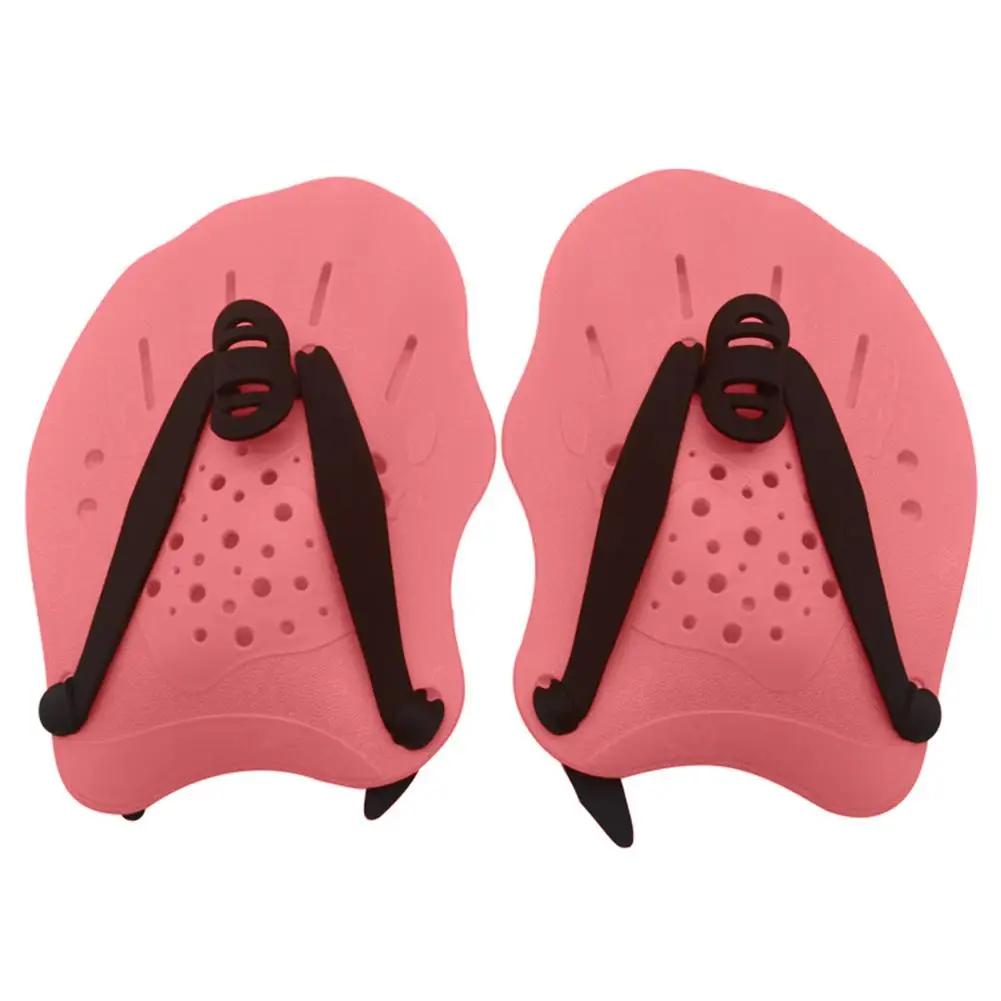 Pás de natação multicoloridas com alça ajustável, equipamento de treinamento de natação para mulheres homens e crianças, drop shipping, mão, 1 par - Image 1