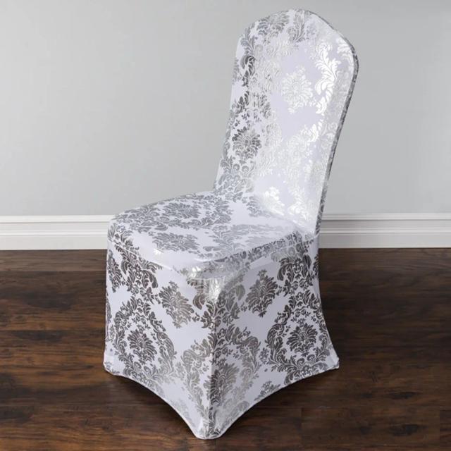 Capa de cadeira em elastano com design elegante para festas de casamento e eventos especiais