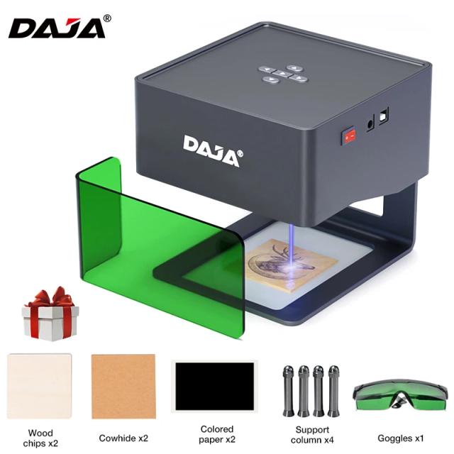 Gravador a Laser Mini Portátil Bluetooth para Cortes e Gravações em Madeira, Metal, Acrílico, Vidro e Couro