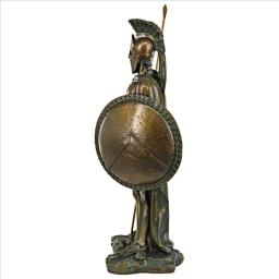 Bronze Armadura Romana Guerreiro Espartano Estátua, Medieval Resina, Artesanato Europeu Ornamentos, Vintage Lembranças Casa Estatueta - Image 4