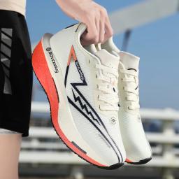 Tênis de Corrida Masculino Carbon Board Marathon, Esportivo, Respirável, Leve, Confortável, Sneakers Chunta para Mulheres - Image 5
