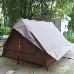 Ultraleve impermeável Outdoor Trekking Pole Tent, sem POLE Mochila Tent, Caminhadas, 3-Pessoa, Tendas leves - Image 3