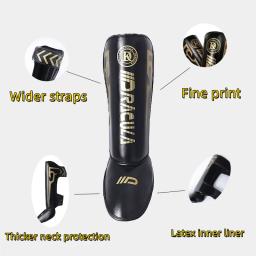 Canela de boxe profissional com proteção do pé, forro de látex espessado, Sanda Fight, MMA Boxing engrenagem protetora - Image 4