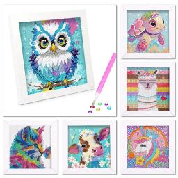 Novo diy kits de mosaico carft diamante artes e ofícios para crianças brilhantes 5d kits de pintura diamante para crianças até 5 simrs velhos - Image 1
