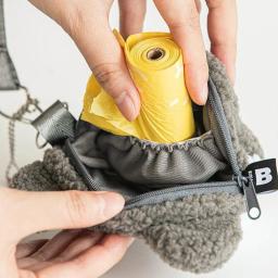 Dispensador de pelúcia com design adorável dos desenhos animados, bolsa para cães, porta-animais na moda, bijou fofo, pet de pelúcia - Image 1