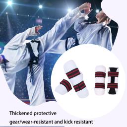 Equipamento de proteção profissional de taekwondo para adultos e crianças, braço e perna cinta, capa de treinamento sanda, protetor esportivo, conjunto completo - Image 1