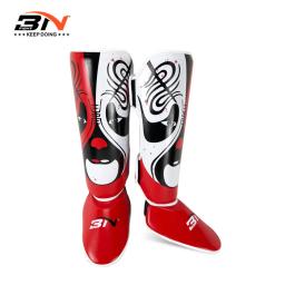 Bn sparring artes marciais mma boxe caneleiras guardas muay thai kickboxing protetor de perna almofada proteção legging equipamento de treinamento deo - Image 1