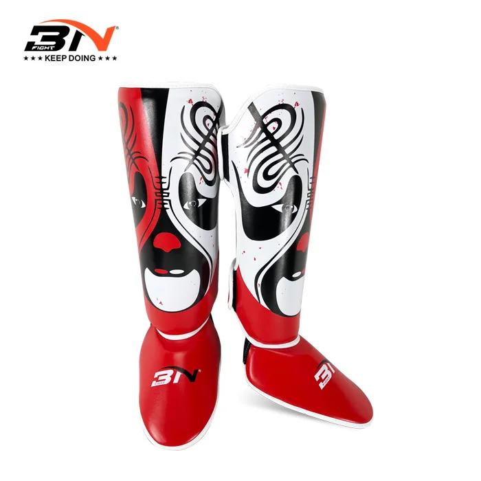 Bn sparring artes marciais mma boxe caneleiras guardas muay thai kickboxing protetor de perna almofada proteção legging equipamento de treinamento deo - Image 1