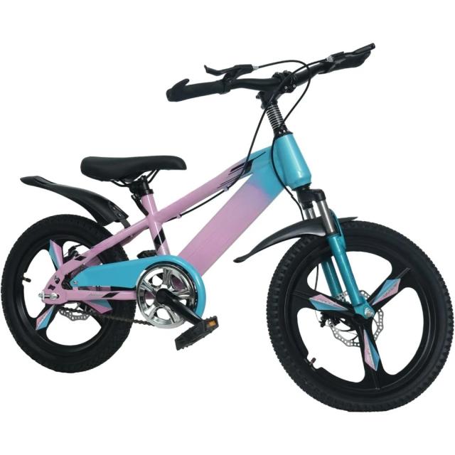 Bicicleta Mountain Bike Infantil com Rodas de Treinamento e Freio a Disco, Ideal para Meninos e Meninas de 7 a 14 Anos, 20 Polegadas, Segura e Estilosa