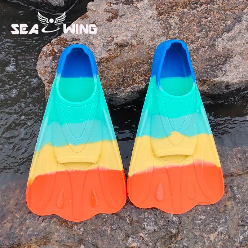 Colorido Nadadeiras De Treinamento De Natação, Sapatos De Sapo De Mergulho De Silicone Elástico e Macio, Adequado Para O Turismo De Verão, Novo - Image 1