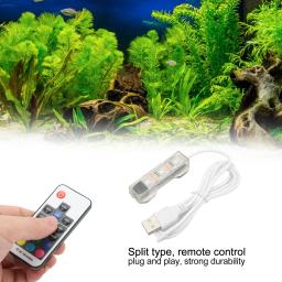 Controle remoto LED Light para pequenos tanques de peixes, luz do aquário, micro paisagem, blocos quadrados, médio - Image 2