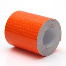Alta Visibilidade Bicicleta Refletor Adesivo, Laranja Ciclismo Roda Rim Fitas Reflexivas, auto-adesivo decalque, filme DIY para carro, 10m, 5cm - Image 2