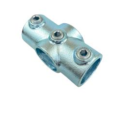 Galvanizado Conector De Tubo De Ferro Redondo, Tubo De Aço, Soldagem Free Joint Base, 3-Way Guardrail Fastener, Acessórios, 60mm 2" - Image 5