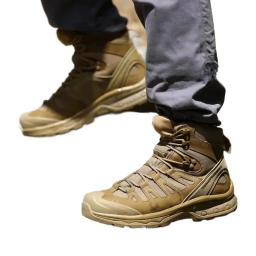 Tactical impermeável High Top Boots, Sapatos de trabalho tático masculino, Botas de treinamento de campo de caça, Outdoor montanha escalada caminhadas botas - Image 1