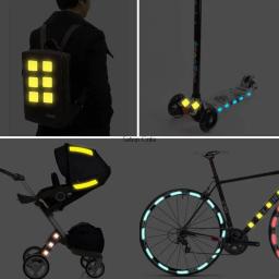 Bicicleta Fluorescente Roda Adesivo Reflexivo, MTB Fita Strip, Ciclismo Aviso de Segurança, fita impermeável do carro, bicicleta, 1 ''* 33FT - Image 5