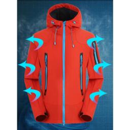 Casacos impermeáveis de caminhada para homens e mulheres, tops com capuz, casacos térmicos à prova de vento, resistentes ao desgaste, trekking, ciclismo, camping, inverno - Image 5