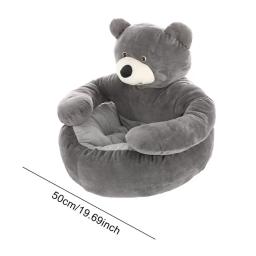 Cama de pelúcia em forma de urso para animais, sofá confortável para cães e gatos, cama de caixa lavável, almofada antiderrapante, sofá quente para animais - Image 6