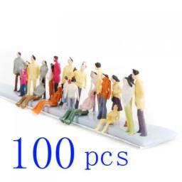 Miniatura Modelo De Pessoas Figurinhas, N Calibre, Trem Diorama, Cenário, DIY Acessórios, 1:150 Escala, 100Pcs - Image 5