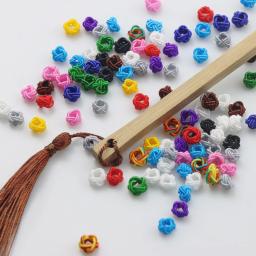 Fivela de corda trançada para fazer jóias, China Knot, Chapéu e Pulseira Acessórios, Abacaxi Colorido, Talão, Franja, DIY, 6mm - Image 1