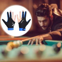 Luvas ajustáveis para exercícios, Processo de emenda de bilhar fino sedoso, 3 luvas de mesa de piscina - Image 5