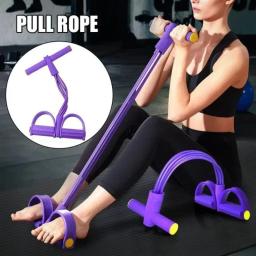 Tensor de faixa de resistência profissional, alças antiderrapantes de 4/6 níveis para treino abdominal, yoga, pilates, academia em casa, equipamentos fitness - Image 1