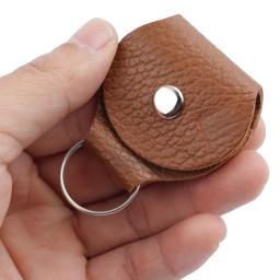 Saco do suporte das picaretas da guitarra do couro do plutônio, bloco das palhetas, acessórios do chaveiro - Image 6