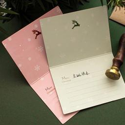 2022 novos cartões de natal cartões de felicitações cartões postais convites com envelope presente de festa de ano novo - Image 5
