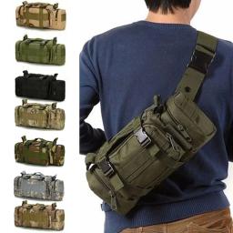 Mochila de Caça Tática ao ar livre, Pacote de Cintura, Saco Peito, Camping, Caminhadas, Ciclismo, Cinto Hip, Sling Pouch, EDC, Guiador da Câmera - Image 1
