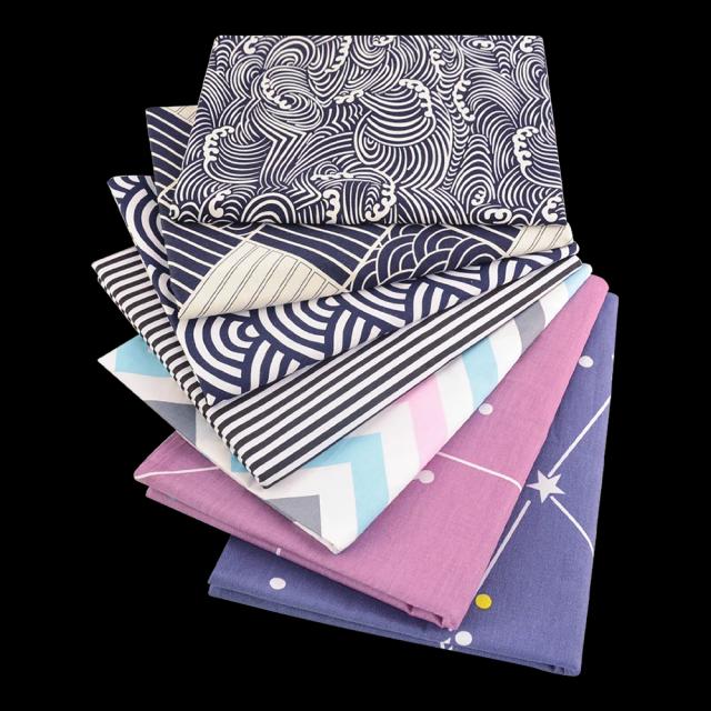 Tecido de Patchwork de Natal em Algodão 100%, Conjunto de 5 a 7 Peças para Costura Artesanal e Scrapbooking