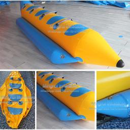 Banana Boat inflável para jogo de parque aquático, Tubo rebocável de peixe voador, Água aquática para praia - Image 2