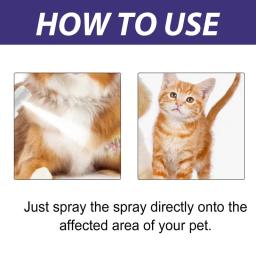 Pet ferida spray cuidados com a pele para cães e gatos, cura ajuda, reparação da pele, anti coceira, cão saúde suprimentos - Image 5