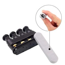 Exercitador de dedo de mão, fortalecedor de aperto de mão, 4 tensões, ajustável, ergonômico, silicone, treinador de dedo para terapia de artrite - Image 4