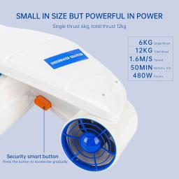 Hélice Subaquática Elétrica para Equipamento de Natação, Scooter Subaquática, Esportes Aquáticos, Mergulho, 2 Speed Level, Subaquático Booster - Image 5