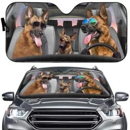Pára-brisas engraçado para carros, Auto Sun Shade, Presente para ele, Acessórios para cães, Decoração Pug - Image 6