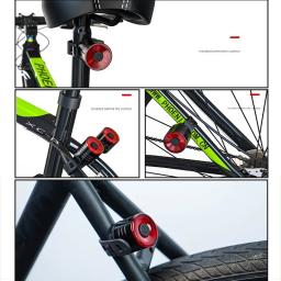Frente de bicicleta e traseira luzes traseiras, lanterna traseira, MTB Road Bike, farol, acessórios de bicicleta, equipamento ciclismo - Image 6