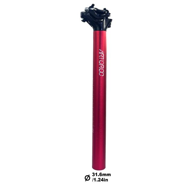 ARTOROO Espigão de Selim Ultraleve Liga de Alumínio MTB 27.2/31.6mm x 350mm